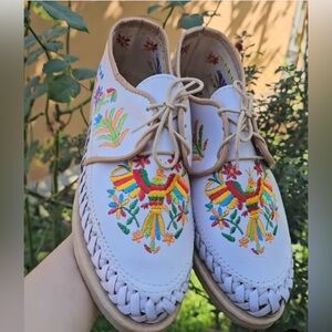 Otomí Embroidered Women's leather Handmade Shoes